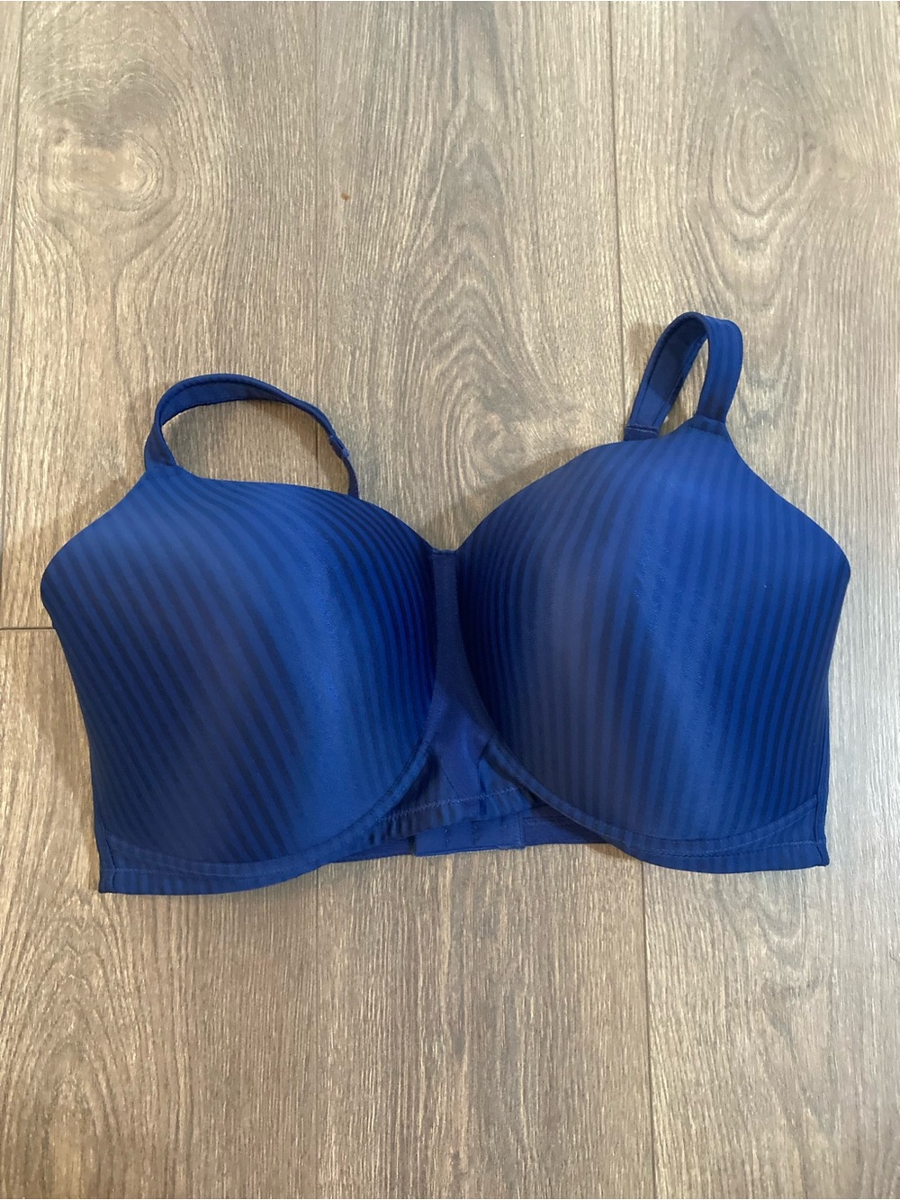 Playtex Wireless Comfort Bra Blue Striped Size  40DDD